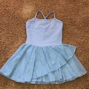 Girls Blue Dance Leotard EUC